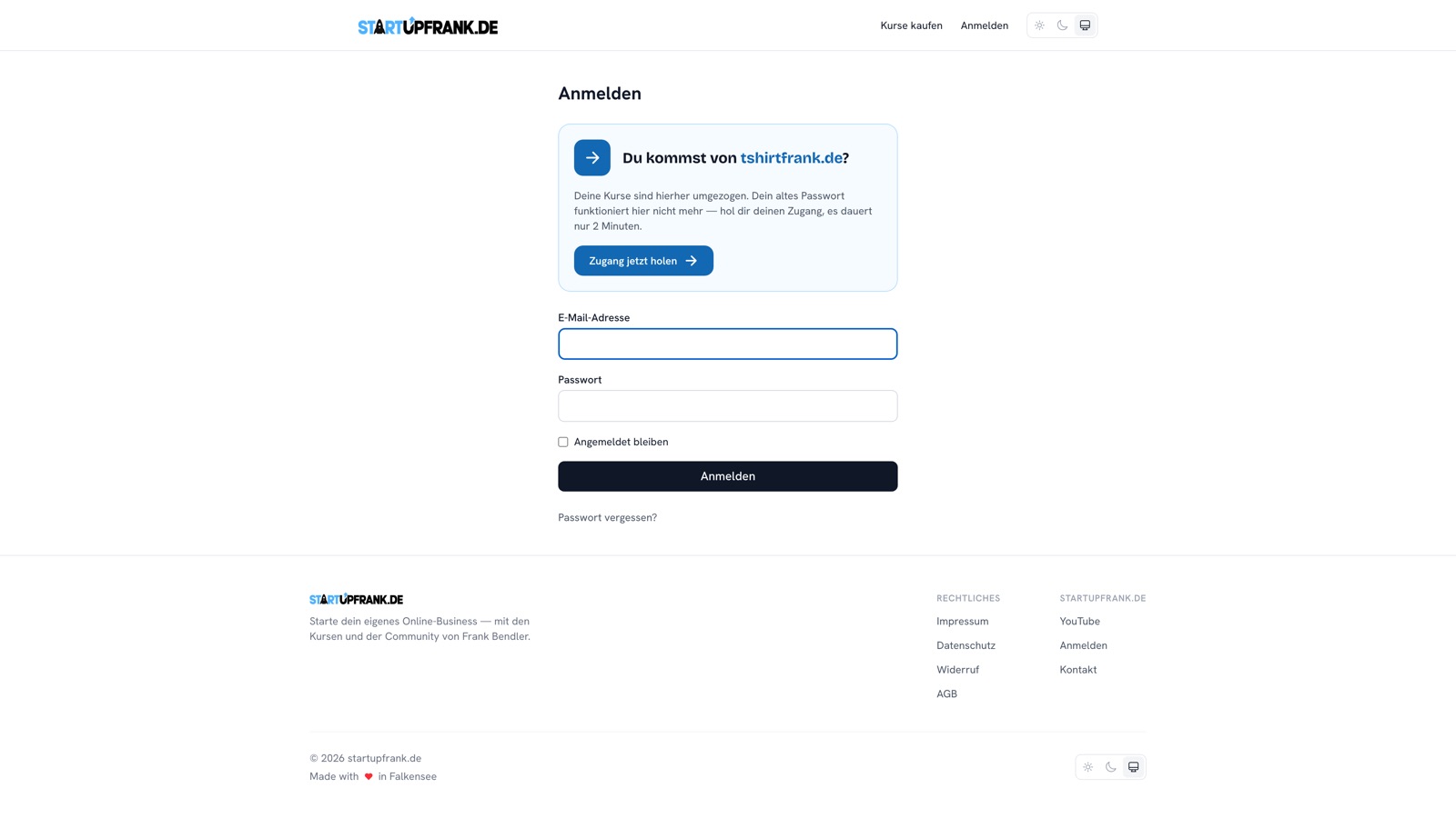 Kursplattform — Ansicht 3